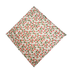 Mitteldecke 80x80cm - mit bunten Schneeflocken