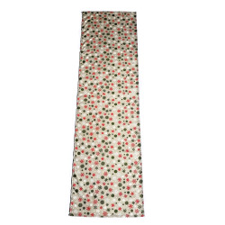 Tischläufer 40x140cm - mit bunten Schneeflocken