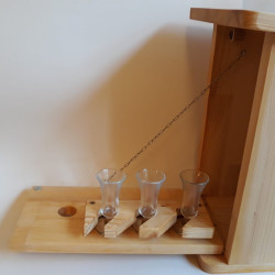 Minibar - Zwitscherkasten, inkl. 3 Schnapsgläser