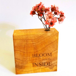 Holzvase - Ginkgo/klein | Blanja Shop