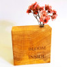 Wooden vase - ginkgo/small