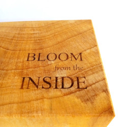 Holzvase - Ginkgo/klein | Blanja Shop