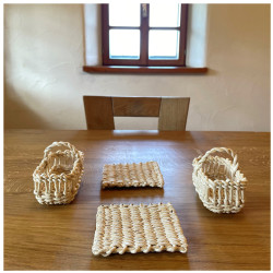 Untersetzer - Mais, eckig, natur | Blanja Shop