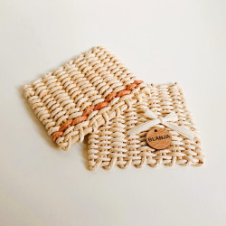 Untersetzer - Mais, eckig, natur/rot | Blanja Shop