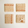 Untersetzer - Mais, eckig, natur/rot | Blanja Shop