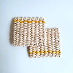 Coaster - beige/yellow from "corn leaves"