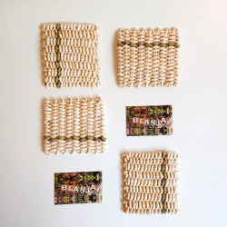 Untersetzer - Mais, eckig, natur/grün | Blanja Shop