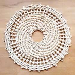 round coasters - beige from "corn leaves" in large