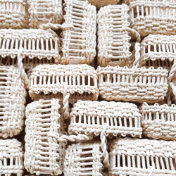 Basket - beige "corn leaves"