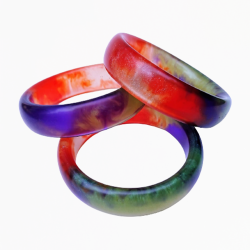 Armreifen - Epoxy, rot-grün-lila | Blanja Shop