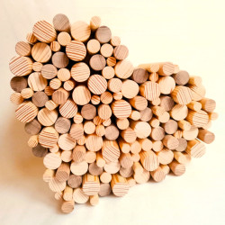 Heart - wooden decoration