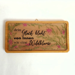 Holzdeko Tafelbild - Glück | Blanja Shop