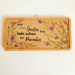 Holzdeko Tafelbild - Paradies | Blanja Shop