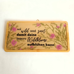 Holzdeko Tafelbild - Wildblume | Blanja Shop