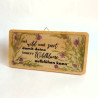 Holzdeko Tafelbild - Wildblume | Blanja Shop