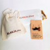 goldene Halskette mit Holzanhänger | Blanja Shop