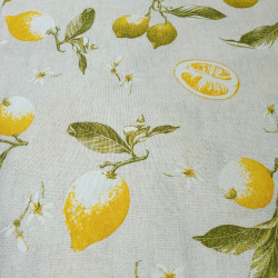 Mitteldecke 80x80cm - mit Zitronen  | Blanja Shop