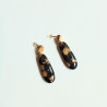 Ohrringe, Tropfen mit goldenem Blattmetall | Blanja Shop