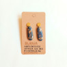 Ohrringe, Tropfen mit goldenem Blattmetall | Blanja Shop