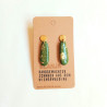 Ohrringe, Tropfen mit goldenem Blattmetall | Blanja Shop