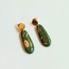 Ohrringe, Tropfen mit goldenem Blattmetall | Blanja Shop