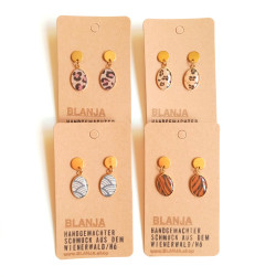 Ohrringe, Lunette, vergoldet | Blanja Shop