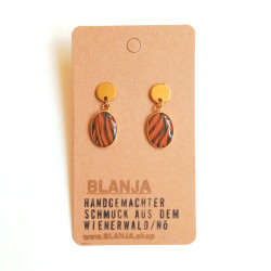 Ohrringe, Lunette, vergoldet | Blanja Shop