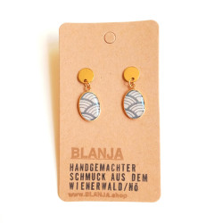 Ohrringe, Lunette, vergoldet | Blanja Shop