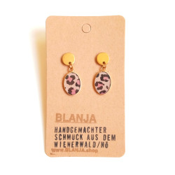 Ohrringe, Lunette, vergoldet | Blanja Shop