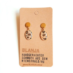 Ohrringe, Lunette, vergoldet | Blanja Shop