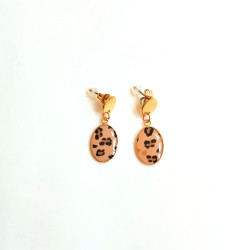 Ohrringe, Lunette, vergoldet | Blanja Shop