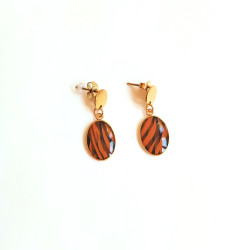 Ohrringe, Lunette, vergoldet | Blanja Shop