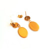 Ohrringe, Lunette, vergoldet | Blanja Shop