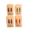 Ohrringe, Tropfen mit goldenem Blattmetall | Blanja Shop