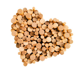HolzDeko in Herzform | Blanja Shop