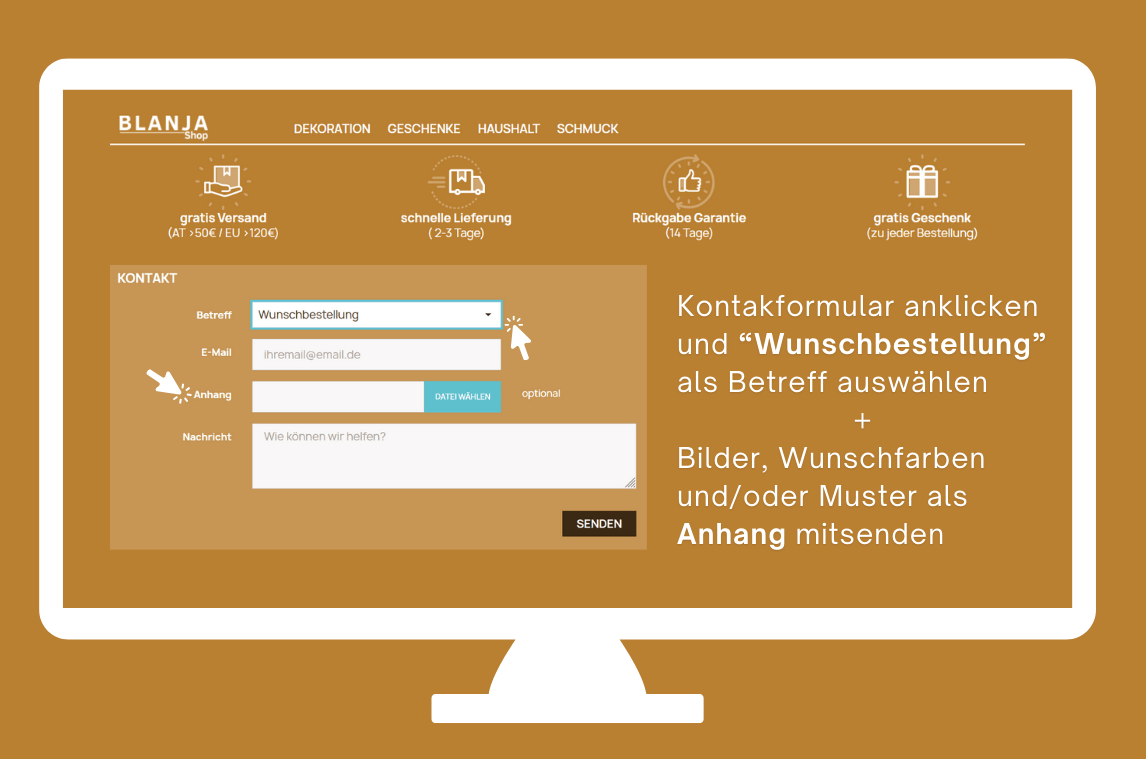 Wunschauftrag | Blanja Shop